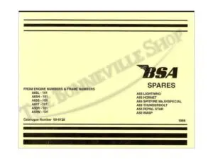 00 5126 a01 1966 bsa a50 a65 hornet thunderbolt lightning parts book