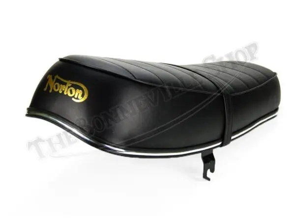 06 1766 01 NORTON RIBBED TOP SEAT GOLD LOGO 1