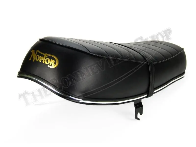 06 1766 01 NORTON RIBBED TOP SEAT GOLD LOGO 1