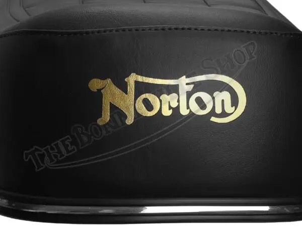 Norton 850 Commando Interstate Seat w/Gold Logo 1973-1974 PN# 06-3677 G