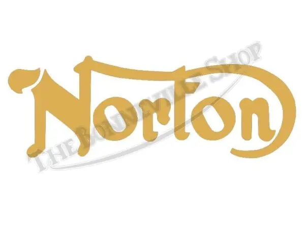 Norton Commando Gold Petrol Tank Logo Decal 06-4880