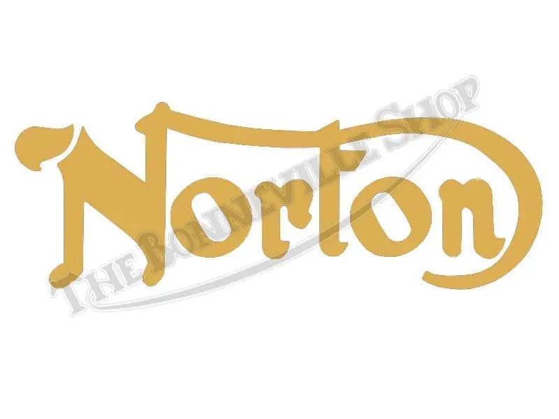 Norton Commando Gold Petrol Tank Logo Decal 06-4880