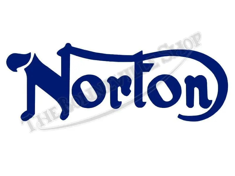Norton 750 850 Commando Blue Petrol Tank Decal 06-4880 B