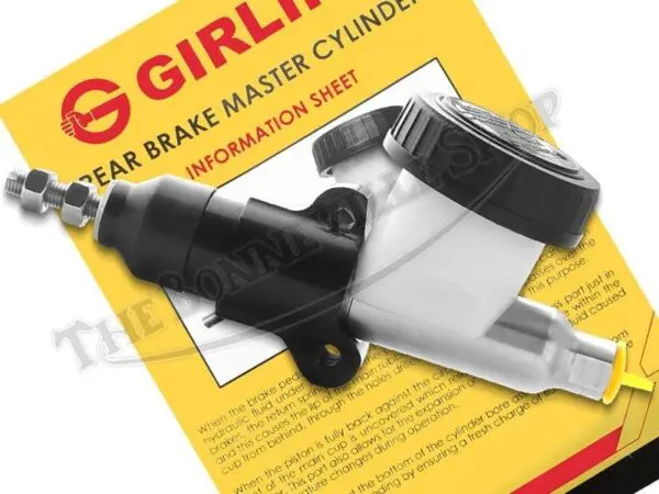 06 5776 02 Norton Commando MK3 Genuine Girling Master Cylinder Rear Stainless Steel Body Pushrod