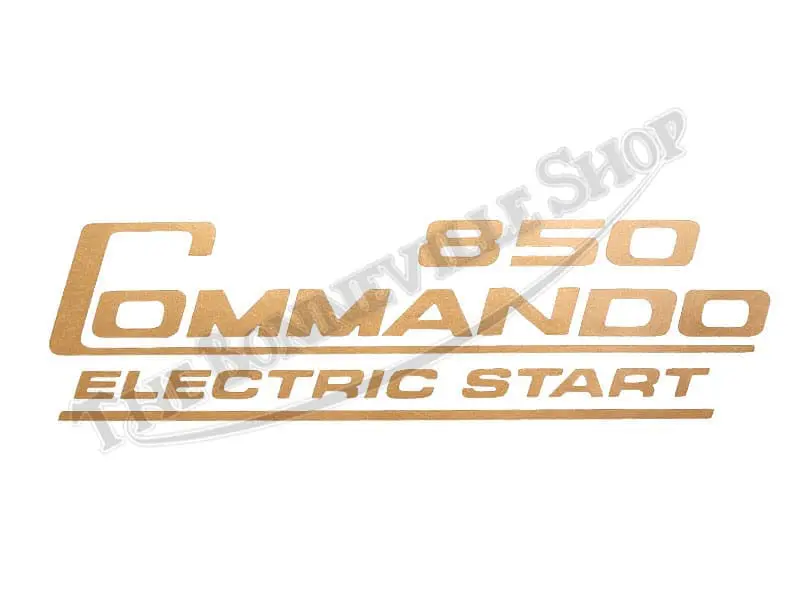 Norton 850 Commando Electric Start Gold Sidepanel Logo Decal 06-6388