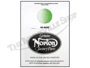 06 8099 01 GENUINE NORTON COMMANDO 850 MKIII COMPLETE GASKET SET WITH SEALS