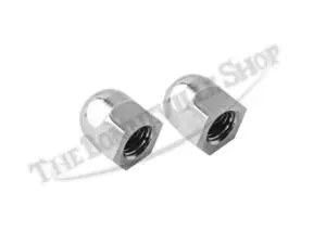 21 0544 03 Triumph 500 650 750 Primary Gearbox Chrome Dome Nut Pair UNF 1969 On