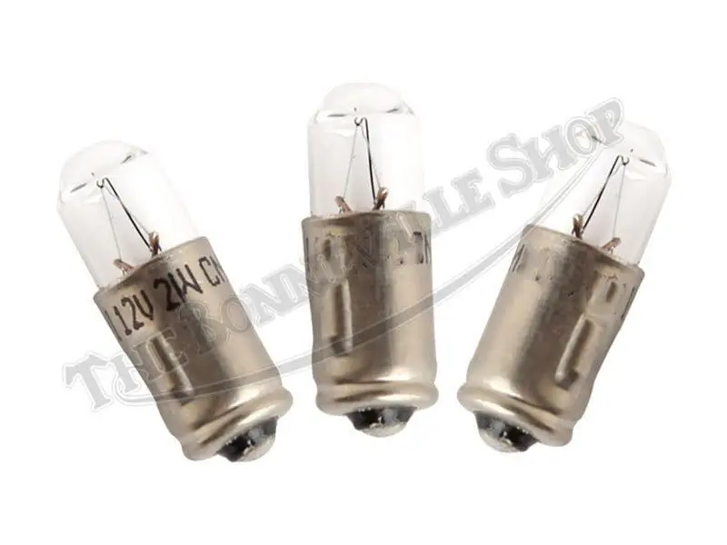 281 01 TRIUMPH NORTON BSA 281 BA7S 12V 2W WARNING LIGHT BULBS 1