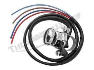 31563 B 02 TRIUMPH 500 650 TWINS HI LOW HORN SWITCH BUTTON BLACK LUCAS WITH CLIP
