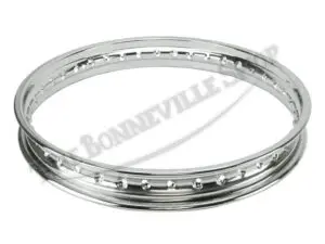 C TRIUMPH BSA TWINS CHROME HOLE WM X FRONT WHEEL RIM CWC PN# C