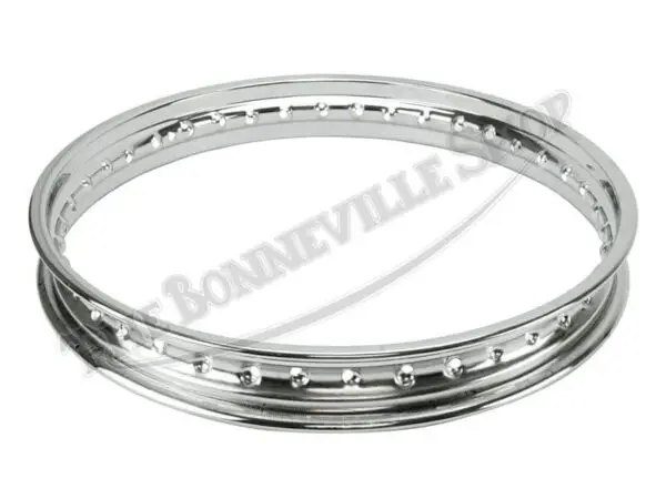 C TRIUMPH BSA TWINS CHROME HOLE WM X FRONT WHEEL RIM CWC PN# C