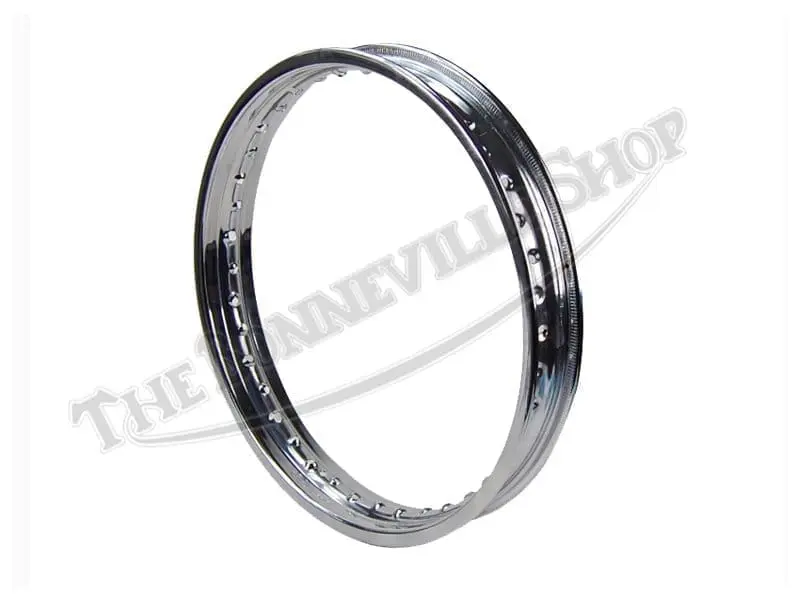 C TRIUMPH BSA TWINS Chrome Conical Hub Front Wheel Rim WM2 X 19 inch 37-3818