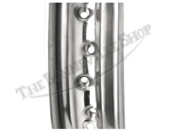 37 2291 S 03 BSA A10 A50 A65 B25 CWC BRITISH STAINLESS QD CRINKLE HUB REAR RIM WM3 X 18 40 HOLE 1