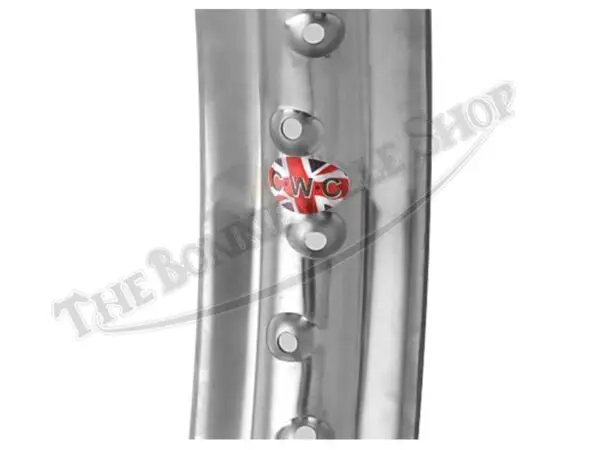 37 2291 S 04 BSA A10 A50 A65 B25 CWC BRITISH STAINLESS QD CRINKLE HUB REAR RIM WM3 X 18 40 HOLE 1