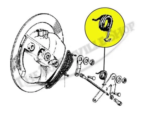 TRIUMPH BSA FRONT BRAKE RETURN SPRING