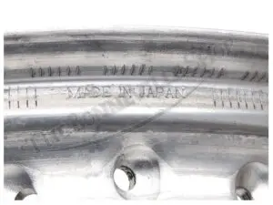 A TRIUMPH TR T WM X SHOULDERED VALANCED ALLOY REAR WHEEL RIM DISC BRAKE EXCEL