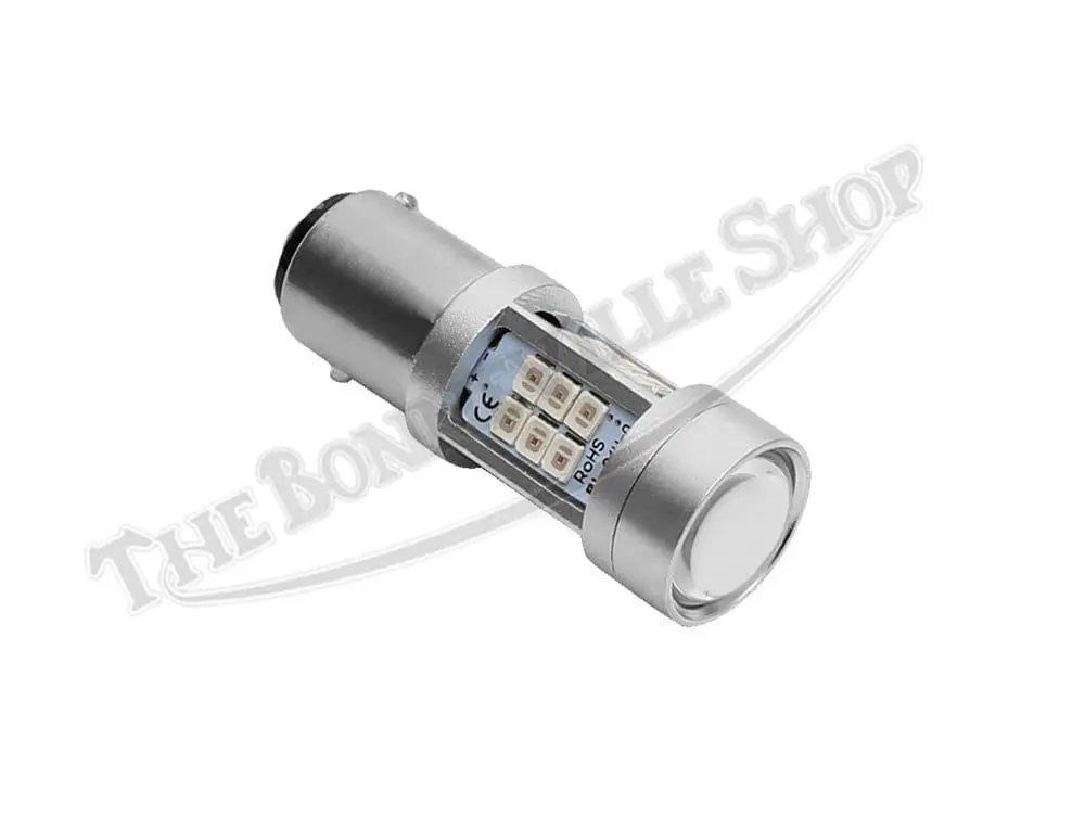Dual Filament LED 12v Taillight Bulb 380 Triumph BSA Norton Taillight Bulb Neg Ground Only
