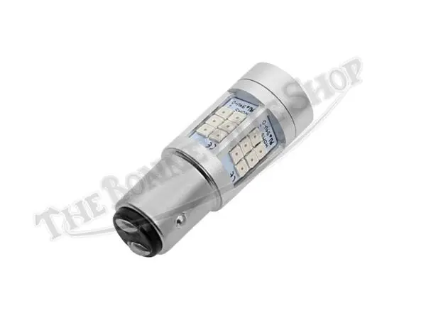 380 LED 02 Triumph BSA Norton Dual Filament LED 12V Taillight Bulb Neg Ground Only