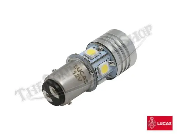 LED G Triumph Norton BSA Genuine Lucas LED Stop Tail Bulb v Dual Polarity