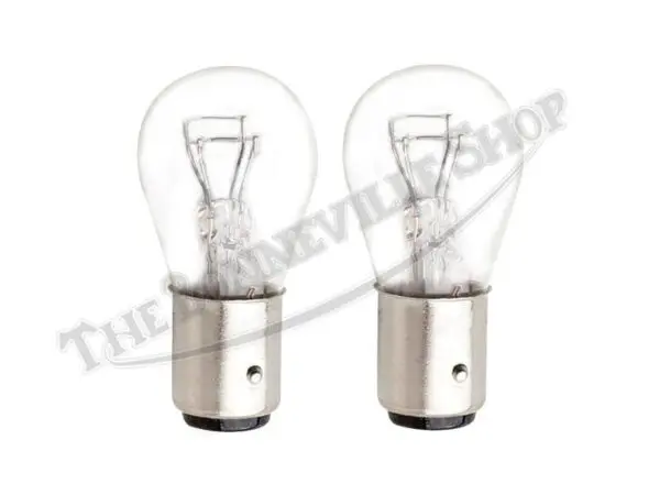 384 LLB384 02 Triumph Norton BSA 6V 21W with 5W Taillight Stoplight Bulbs