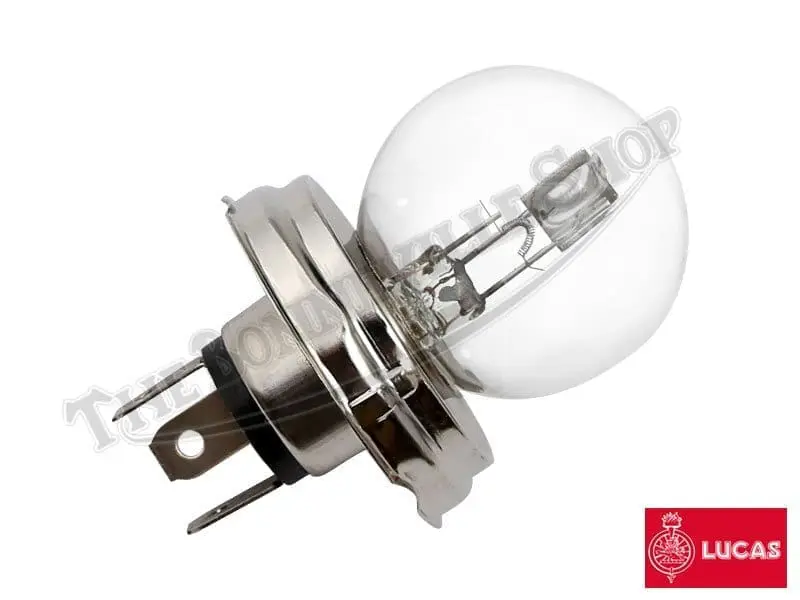 Triumph Norton Lucas 410 Dual Filament 12V Headlight Bulb 410 G 01 Triumph Norton Genuine Lucas 410 Type 45 40 W Dual Filament 12V Headlight Bulb