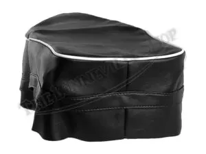 42 9072 C 60 0697 03 BSA A7 A10 B31 C15 ETC Round Nose Seat Cover with White Piping Swingarm with Trim and Sprags