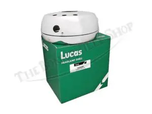 GENUINE LUCAS FLATBACK HEADLIGHT SHELL WITH HOLES