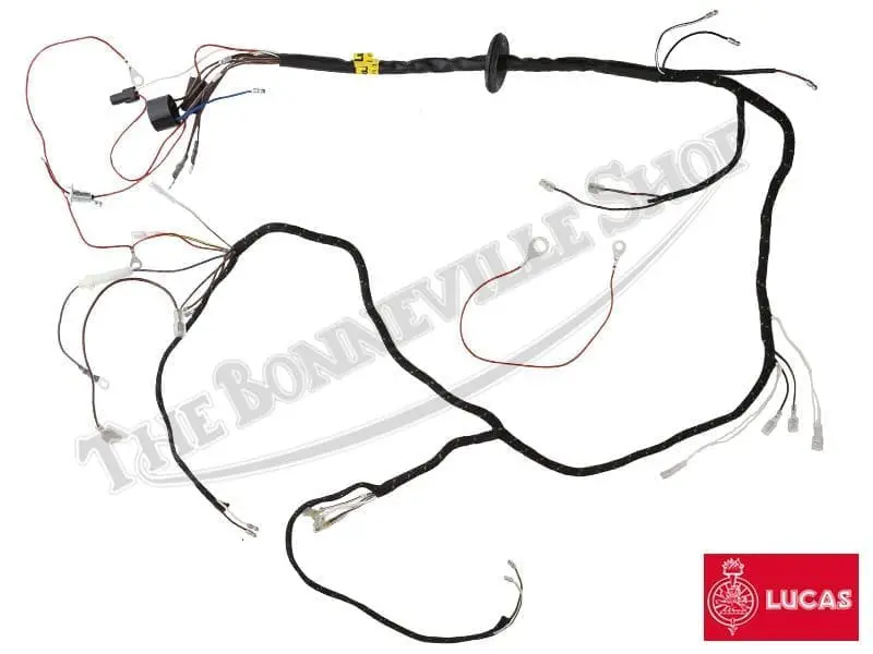 54950449 G 01 Genuine Lucas Brand 1967 Triumph T120 TR6 T100 T90 500 650 Cloth Wiring Harness Lucas Triumph Cloth Wiring Harness 54950449