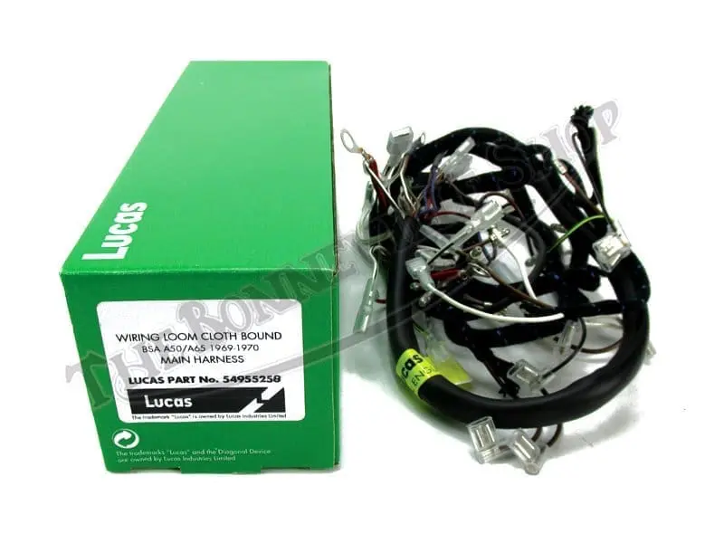 BSA A50 and A65 Wiring Harness 54955258 19-1171 19-1312