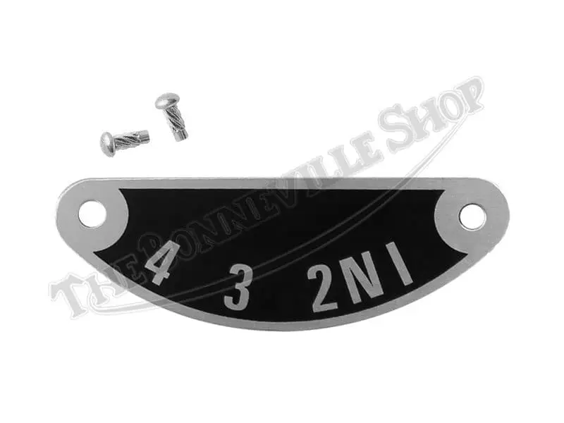 Triumph Gear Indicator Plate with Stainless Rivets 57-1417 60-4255