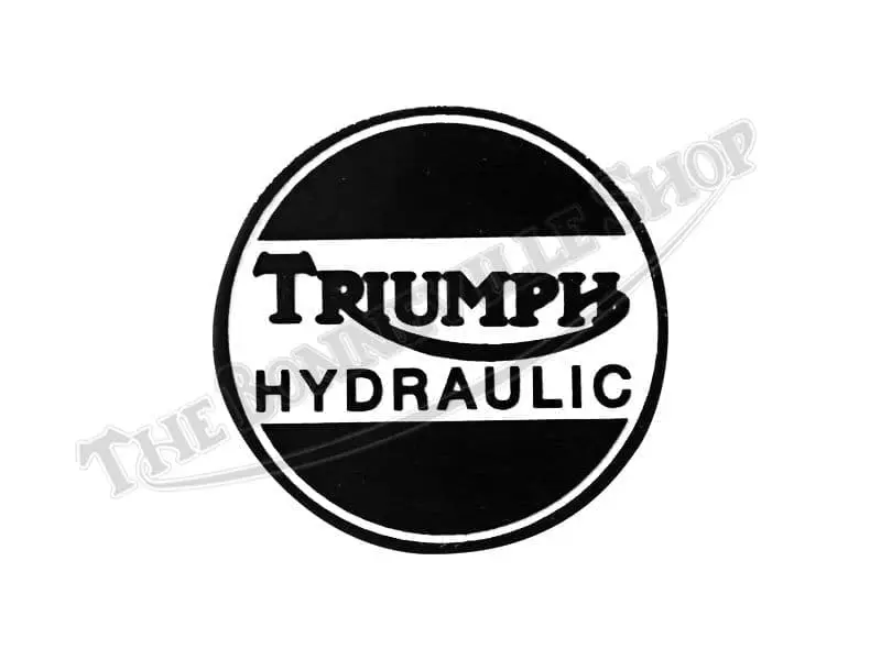 TRIUMPH T TR T BRAKE CALIPER COVER HYDRAULIC DECAL