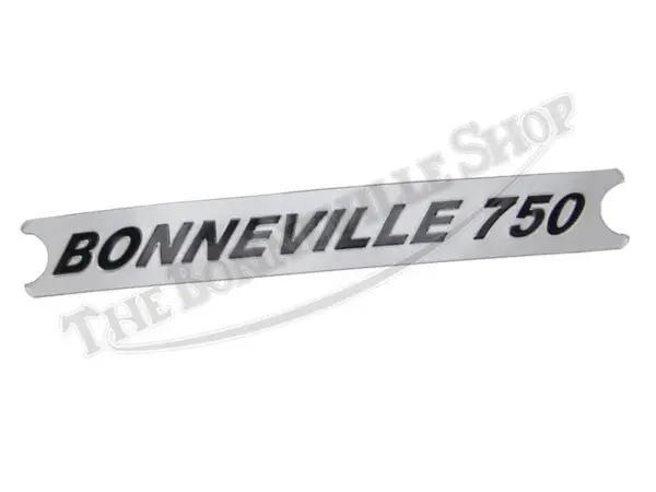 TRIUMPH BONNEVILLE BLACK ON SILVER DECAL