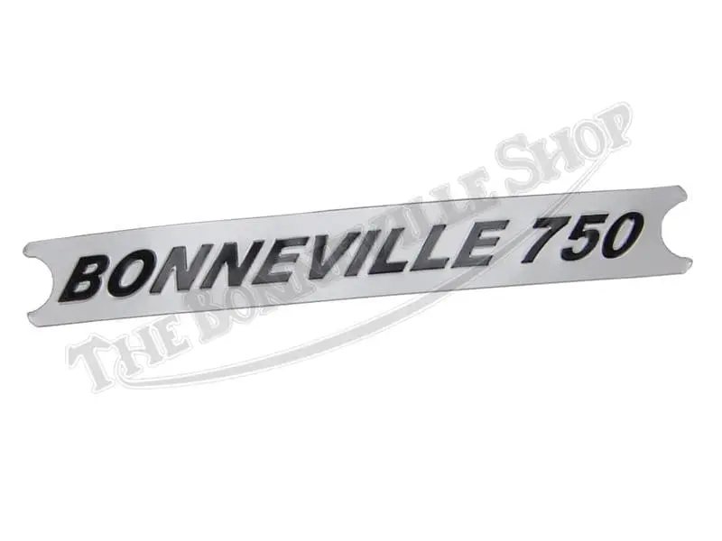 TRIUMPH BONNEVILLE BLACK ON SILVER DECAL