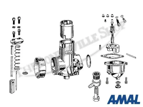 626LR AL 05 Triumph 500 T100C T100T T100R Daytona Tiger Amal Premier Alloy 626 Carb Set