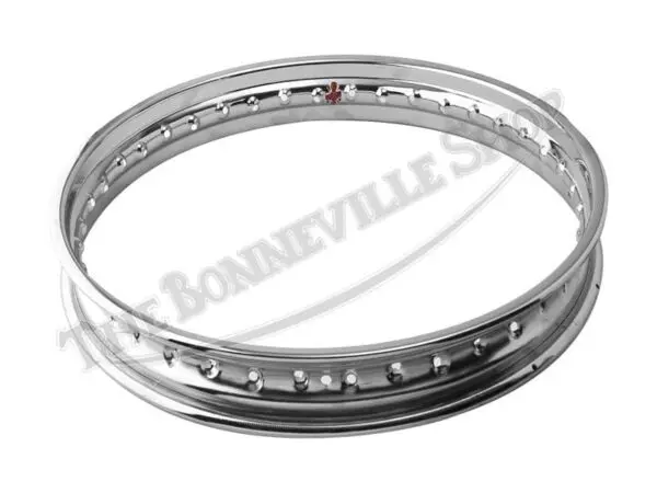 65 6306 C 02 BSA A50 A65 WM2 X 19 BRITISH CHROME REAR WHEEL RIM 1965 66 CWC 1