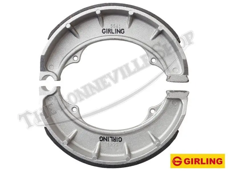 8" BSA Front Brake Shoe Pair 68-5541 BSA A50 A65 66 68 Genuine Girling Front Brake Shoes 8 single sided front hubs