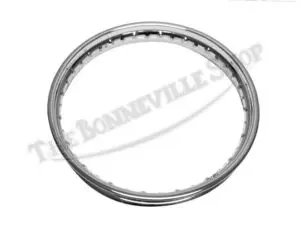 68 5556 03 BSA 500 650 CWC BRITISH CHROME FRONT WHEEL RIM WM2 X 19