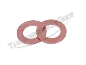 70 1335 PAIR 02 TRIUMPH ROCKER OIL FEED COPPER WASHER PAIR