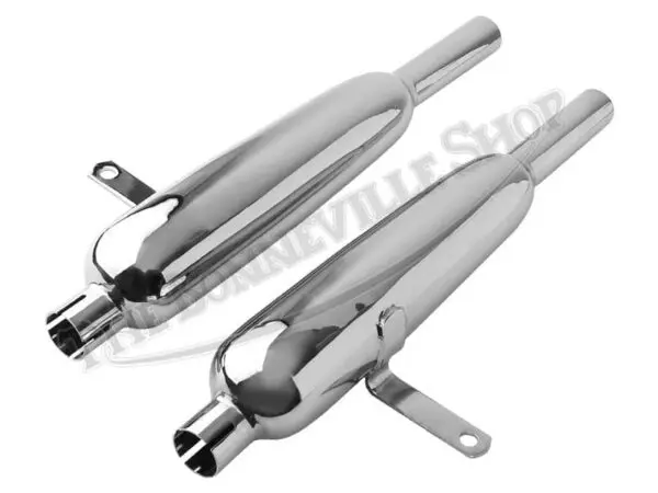 TRIUMPH TC TRC TT HI PIPE SILENCER SET