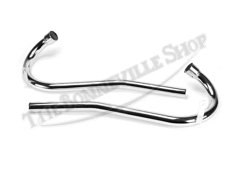 Triumph High Pipe Exhaust Set 70-4177, 70-4178 for Triumph 650 Pre Units