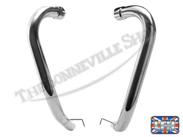 70 4716 70 4718 01 Triumph 650 Correct Exhaust Pipe Set for 1963 65 Twins 1