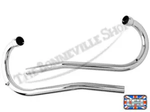 70 4884 70 4886 02 Triumph T120C TR6C TT Hi Pipe Exhaust Pipe Set 1964 66