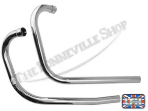70 5957 70 5958 02 Triumph 1966 68 T120 TR6 UK Exhaust Pipe Set