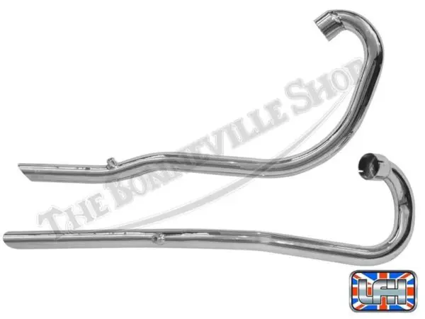 70 6370 70 6372 70 7024 70 7026 01 Triumph 650 TR6C Trophy Exhaust Pipe Set 1967 68