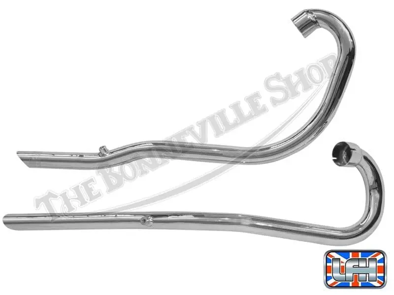 70 6370 70 6372 70 7024 70 7026 01 Triumph 650 TR6C Trophy Exhaust Pipe Set 1967 68