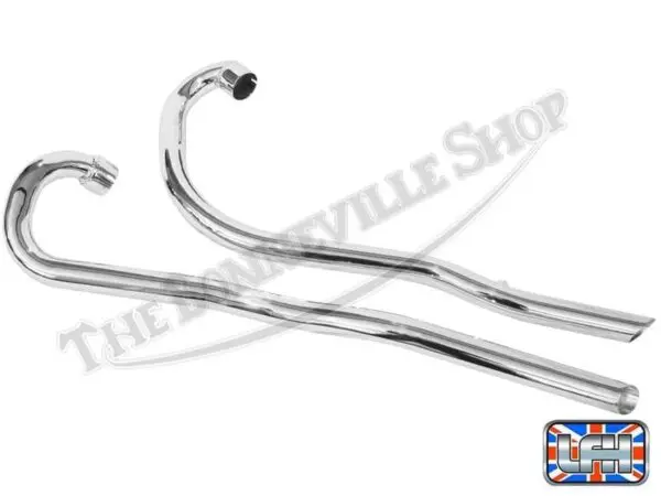 70 6370 70 6372 70 7024 70 7026 02 Triumph 650 TR6C Trophy Exhaust Pipe Set 1967 68