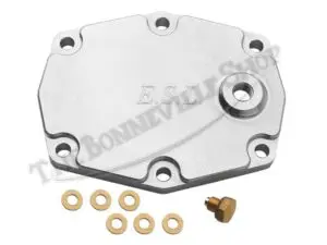 70 6580 B28 03 TRIUMPH BSA TRIPLES BILLET SUMP PLATE WITH DRAIN PLUG