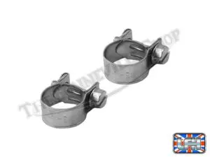 70 6848 03 Triumph Twins Correct Type Herringbone 9 16 Oil Line Clamps