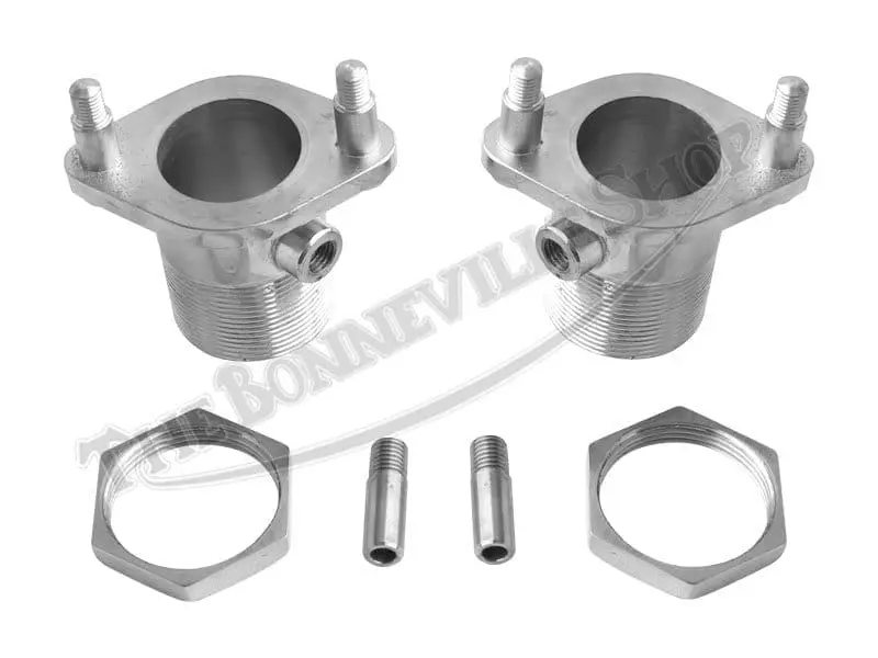 S TRIUMPH BONNEVILLE POLISHED STAINLESS INLET MANIFOLDS