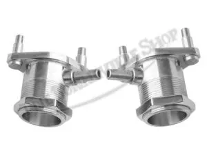 S TRIUMPH BONNEVILLE POLISHED STAINLESS INLET MANIFOLDS